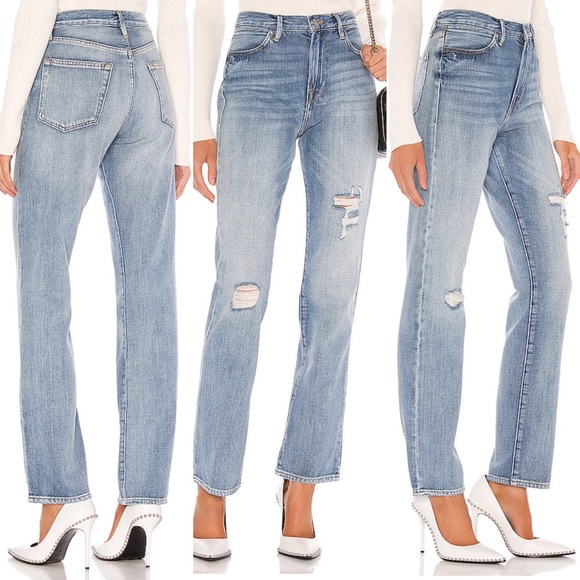 Nwt Frame Le Hollywood Straight Jeans 